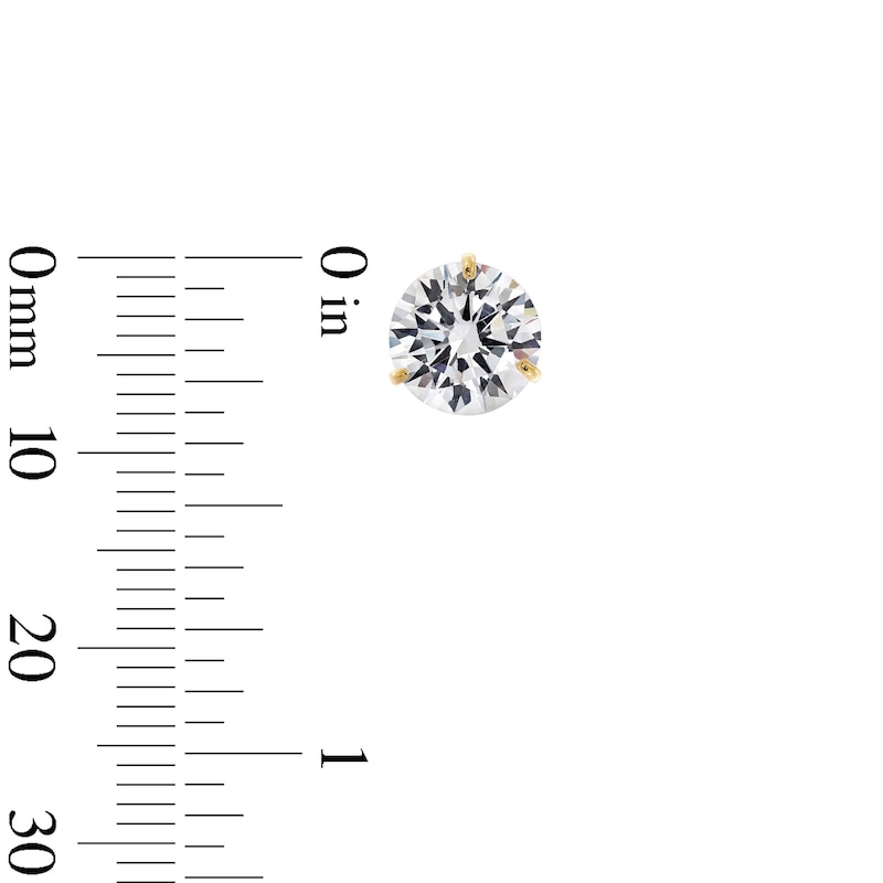 Main Image 3 of 14K Gold CZ Martini Studs