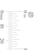 Thumbnail Image 3 of 10K Gold CZ Basket Studs