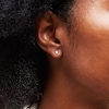 Thumbnail Image 2 of 10K Gold CZ Rhombus Studs