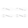 Thumbnail Image 4 of 14K Gold Plated Birthstone Four Name Crossover Ring