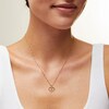 Thumbnail Image 2 of ​​​​​​​​​​​​​​10K Solid Gold CZ Open Heart Necklace Charm