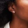 Thumbnail Image 2 of 10K Semi-Solid Gold CZ Graduated Studs