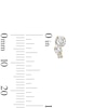 Thumbnail Image 3 of 10K Semi-Solid Gold CZ Graduated Studs