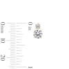 Thumbnail Image 3 of 10K Solid Gold CZ Stacked Studs