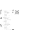 Thumbnail Image 3 of 10K Solid White Gold 5mm Princess-Cut CZ Solitaire Studs