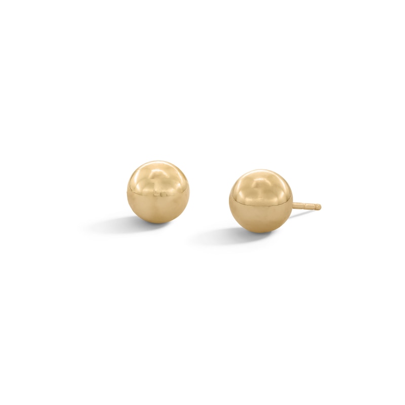 Main Image 1 of 10K Hollow Gold Ball Studs