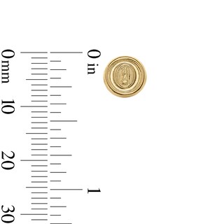 10K Solid Gold Our Lady of Guadalupe Studs