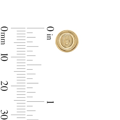 10K Solid Gold Our Lady of Guadalupe Studs