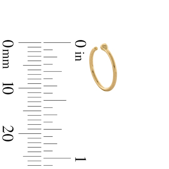 14K Gold Simulated Opal Stud and Hoop Set