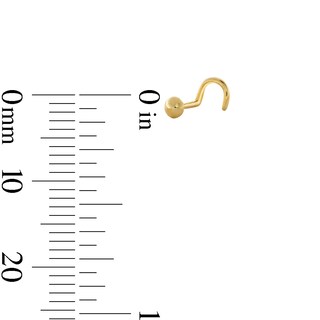 14K Gold Puff Studs Set - 22G