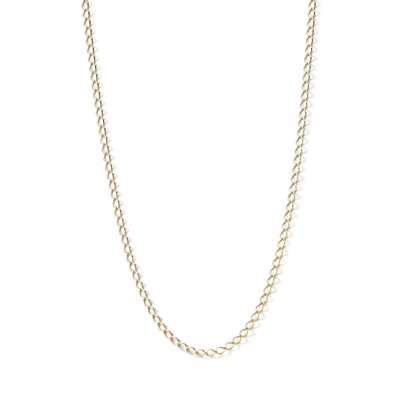 10K Solid Gold Oval Link Chain - 16"