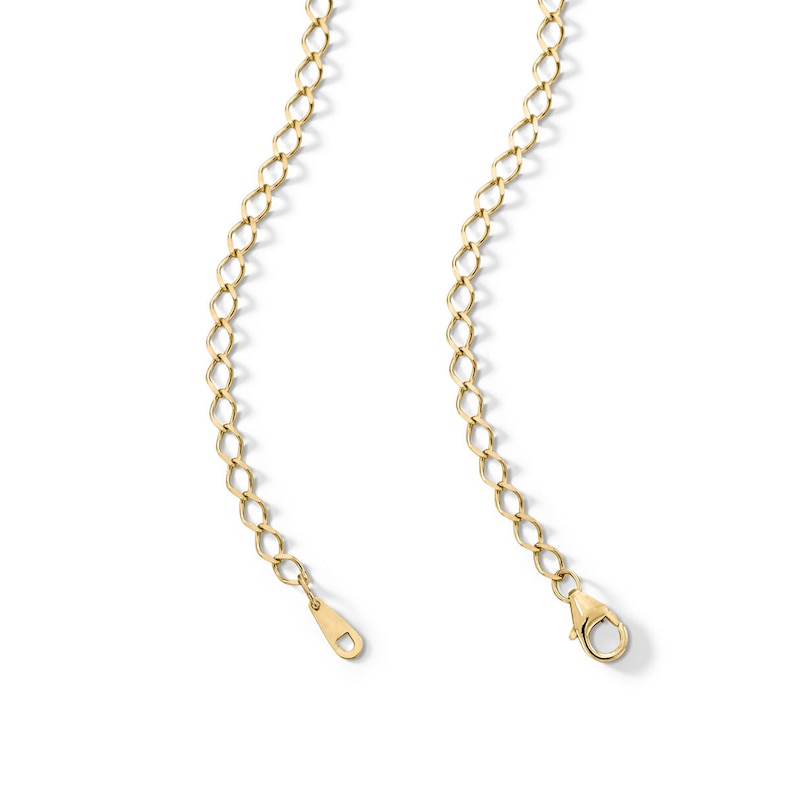 Main Image 3 of 10K Solid Gold Oval Link Chain - 16"