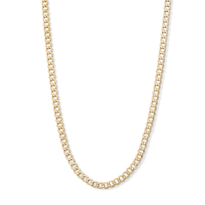 10K Hollow Gold Curb Chain - 22"