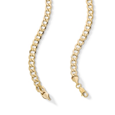 10K Hollow Gold Curb Chain - 22"