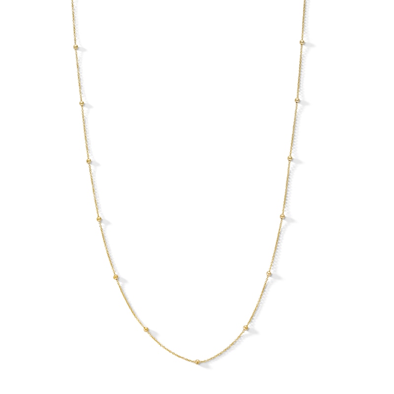 10K Solid Gold Saturn Chain - 20"