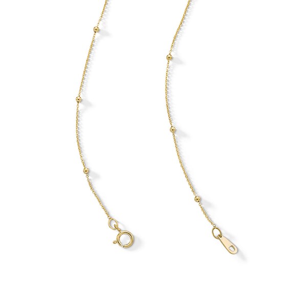 10K Solid Gold Saturn Chain - 20"