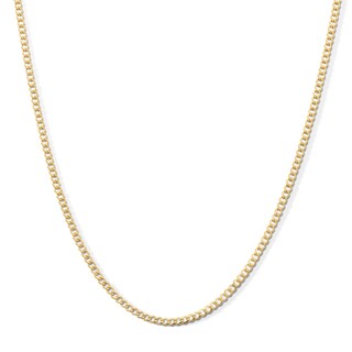 Child's 10K Hollow Gold Curb Chain - 15"