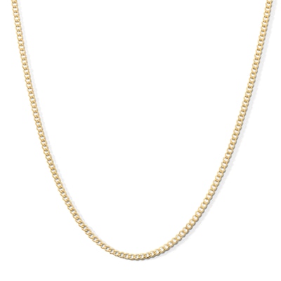 Child's 10K Hollow Gold Curb Chain - 15"