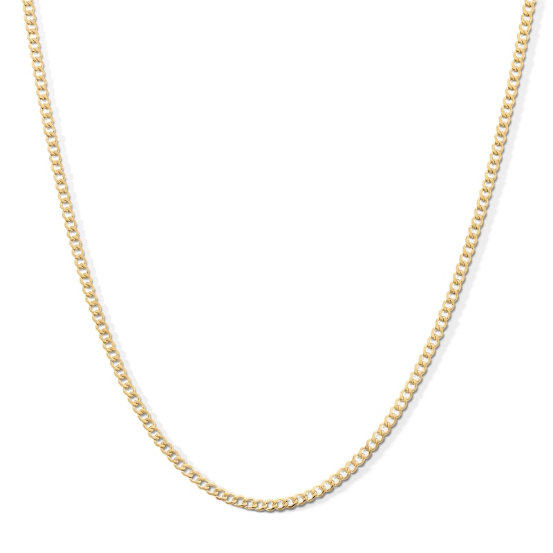 Child's 10K Hollow Gold Curb Chain - 15"