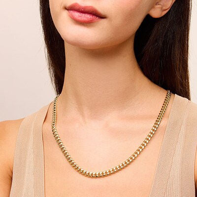 10K Semi-Solid Miami Cuban Chain - 24"