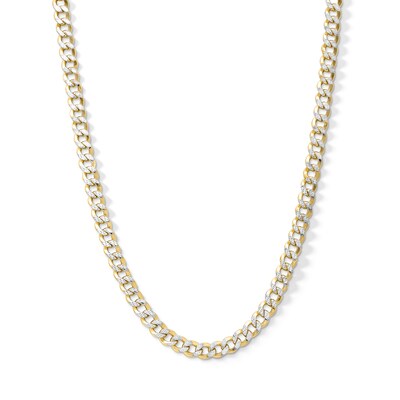 10K Semi-Solid Pavé Cuban Chain - 24"