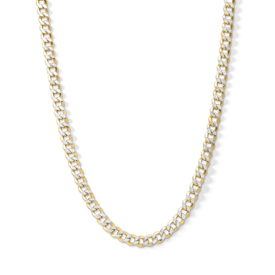 10K Semi-Solid Pavé Cuban Chain