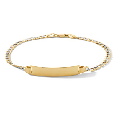 10K Solid Gold Curb ID Bracelet - 7.5"