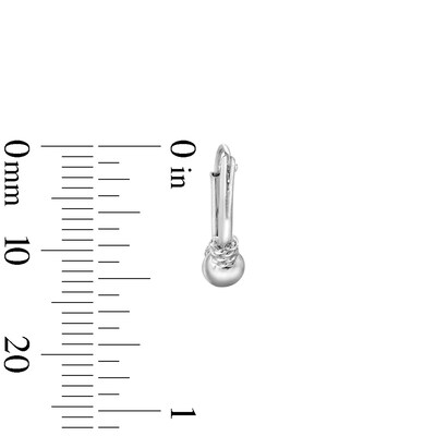 Sterling Silver Hollow Bali Continuous Hoop Set