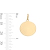 Thumbnail Image 2 of 10K Gold Disk Necklace Charm