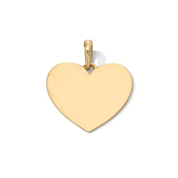 10K Gold Heart Necklace Charm