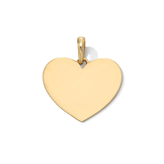 10K Gold Heart Necklace Charm