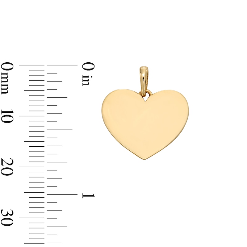 Main Image 2 of 10K Gold Heart Necklace Charm