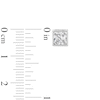 Thumbnail Image 3 of Sterling Silver CZ Square Bezel Solitaire Studs