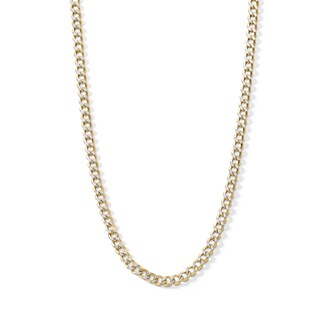 ​​​​​​​10K Semi-Solid Pavé Cuban Chain - 18"