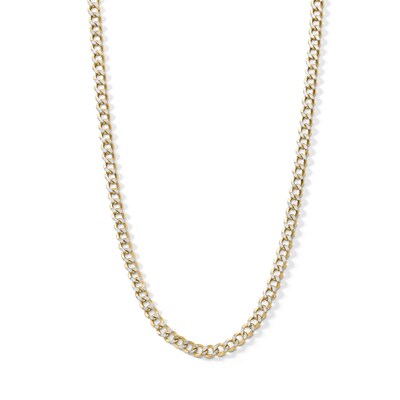 ​​​​​​​10K Semi-Solid Pavé Cuban Chain - 18"