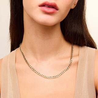 ​​​​​​​10K Semi-Solid Pavé Cuban Chain - 18"