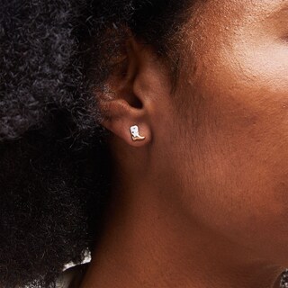 10K Solid Gold Enamel Cowboy Boot Studs