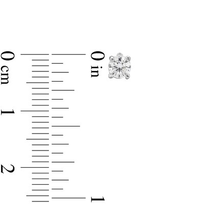 Sterling Silver CZ Reversible Ball Studs