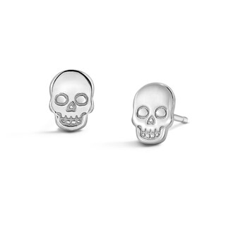 Sterling Silver Skull Studs