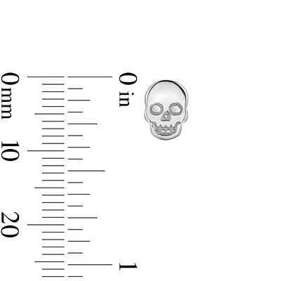 Sterling Silver Skull Studs