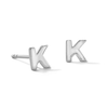 Thumbnail Image 1 of Sterling Silver Initial "K" Studs
