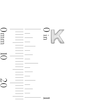 Thumbnail Image 2 of Sterling Silver Initial "K" Studs
