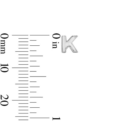 Sterling Silver Initial "K" Studs