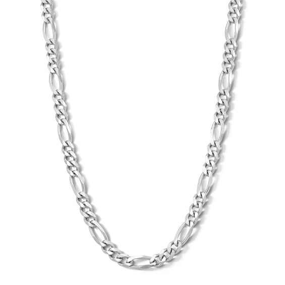 Sterling Silver Diamond-Cut Figaro Chain Made in Italy