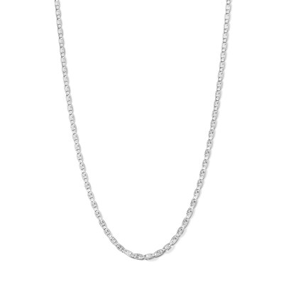 Sterling Silver Diamond-Cut Valentino Chain Made in Italy - 20"