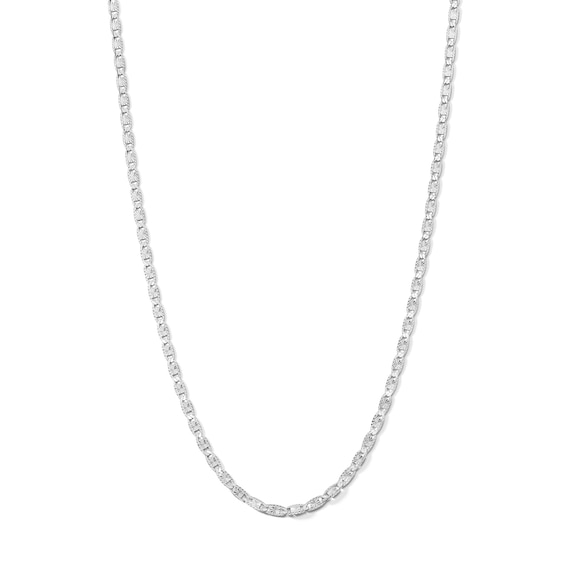 Sterling Silver Diamond-Cut Valentino Chain Made in Italy - 20"