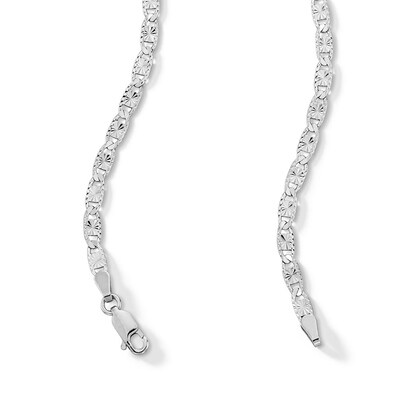 Sterling Silver Diamond-Cut Valentino Chain Made in Italy - 20"