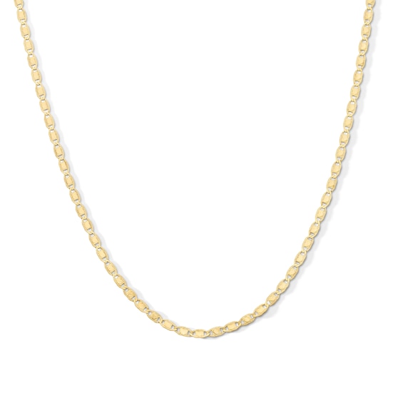 Child's 10K Gold Diamond-Cut Valentino Chain - 15"