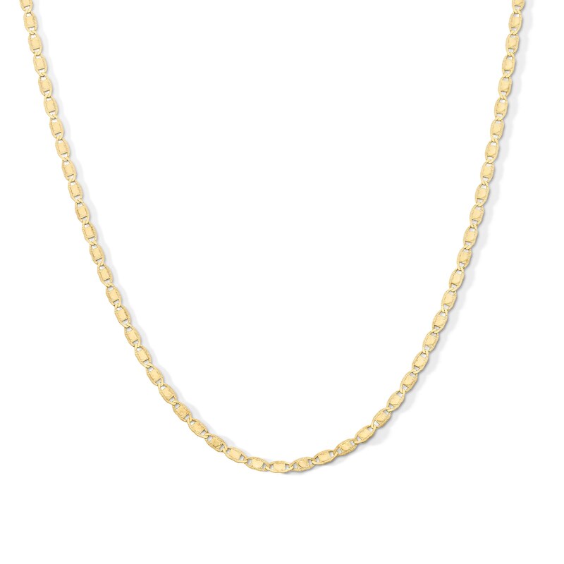 Child's 10K Gold Diamond-Cut Valentino Chain - 15"