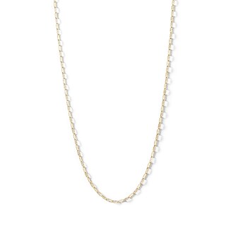 10K Solid Gold Diamond-Cut Valentino Chain Made in Italy - 18"